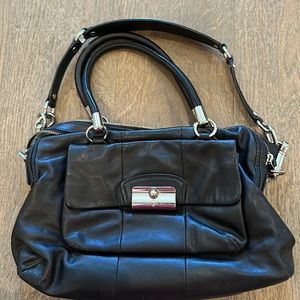 Black Leather Coach Bag